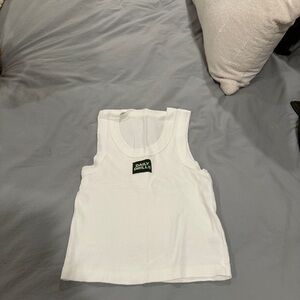Daily Drills Classic White Sleeveless Top